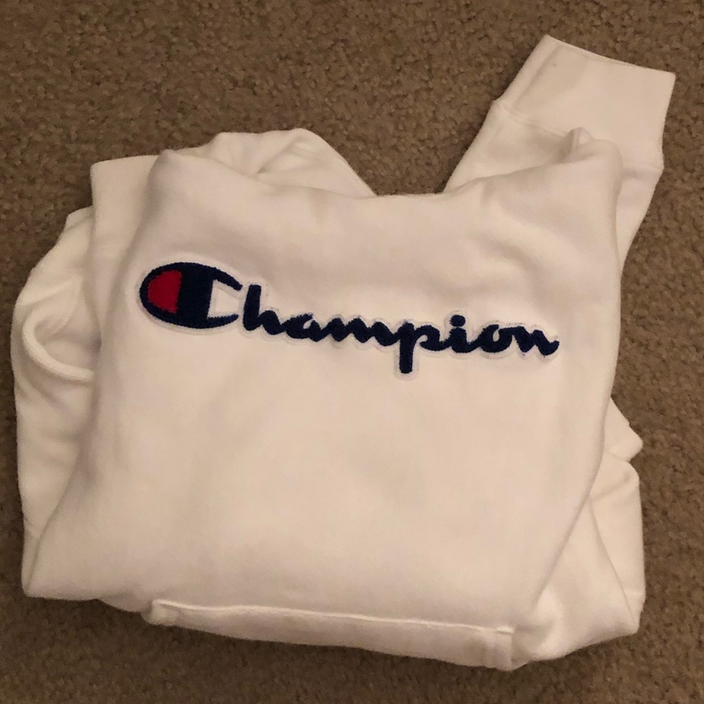 white champion hoodie